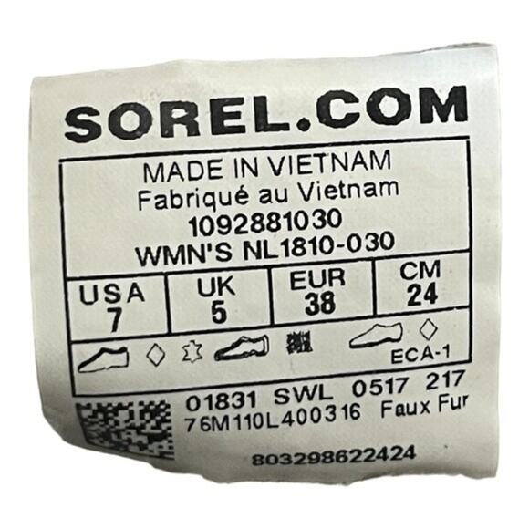 SOREL Snow Angel Lace Up Faux Fur Boot - Size 7 - Picture 9 of 13